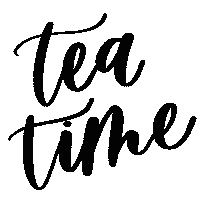 sincerelycitra tea lettering calligraphy writing Sticker
