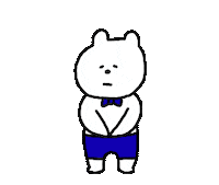 akiillustrations sad bear くま 悲しい Sticker