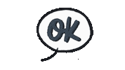 Speech Bubble Ok Sticker