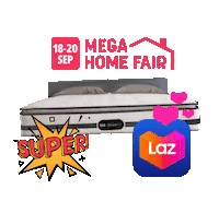 Home Bed Sticker by Lazada Singapore