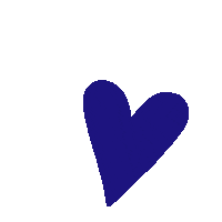 Blue Hearts Sticker by Lapikas