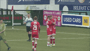 Celebration Congratulations GIF by Cliftonville Football Club