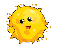 Space Sun Sticker by Tiny Minies
