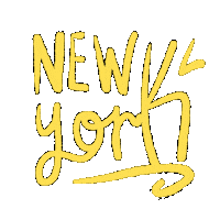 New York Text Sticker