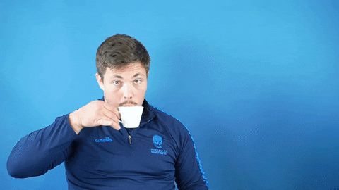 Coffee Drink GIF by Worcester Warriors