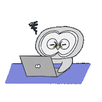 Candy_Ao night tired sleepy working Sticker