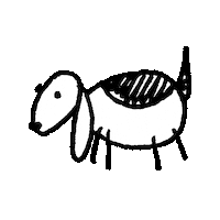 dog puppy Sticker by odibz