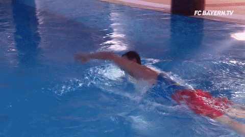sven ulreich swimming GIF by FC Bayern Munich