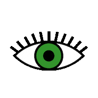 Green Eye Sticker by Vnukovo Outlet Village