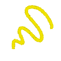 South_East_Dance yellow doodle line paint Sticker