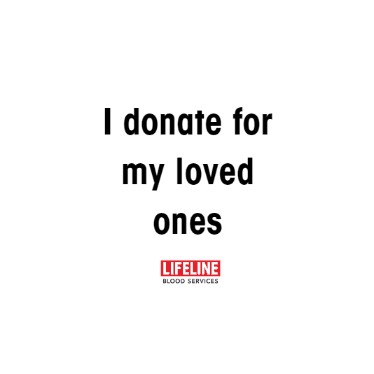 Loved Ones Blood Donor Sticker by Lifeline Blood Services - Find