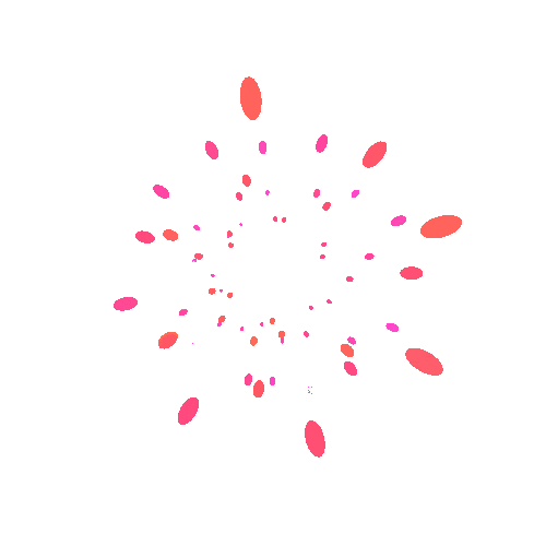 Pink 3D Sticker by Quasi Crystals