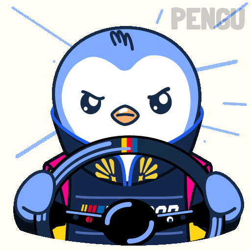 Driving Race Driver GIF by Pudgy Penguins