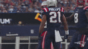 High Five Adrian Phillips GIF by New England Patriots