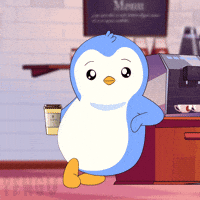 Good Morning Coffee GIF by Pudgy Penguins