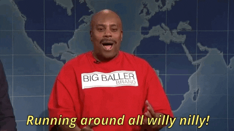 kenan thompson willy nilly GIF by Saturday Night Live