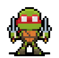 Ninja Turtles Pixel Art Sticker
