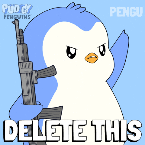 Delete Game Over GIF by Pudgy Penguins
