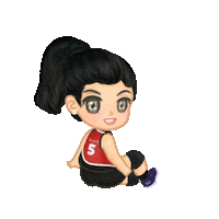 Volleyball Chibi Sticker by isobelleDB