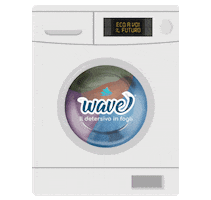 Laundry Detergent Sticker by Wave Washing