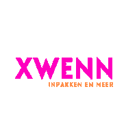 xwenninpakkenenmeer logo cadeau roze cadeautje Sticker