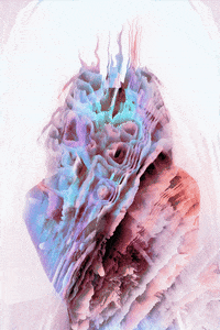 alienhoney psychedelic nft flowers glow GIF