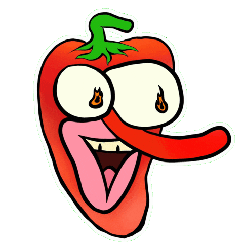 Chili Pepper Fruit Sticker