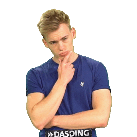 Thinking Think Sticker by DASDING