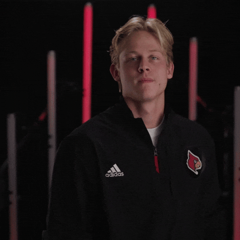 Go Cards Swimming GIF by Louisville Cardinals