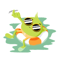 AIS_Thailand cool summer beach swag Sticker