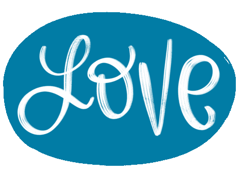 Committedtocreate Love Sticker by Hand Lettered Design