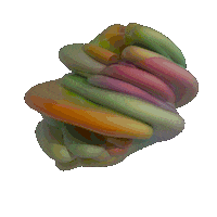 Swirling Art Design Sticker by Vince Mckelvie