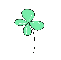 Leaf Good Luck Sticker by deinechristine