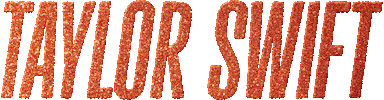 Orange Glitter Sticker by Taylor Swift