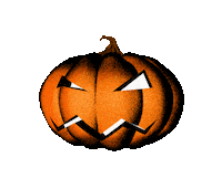 Scared Jack O Lantern Sticker by GoStijn