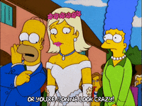 homer simpson wedding GIF