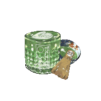 miyamamelbourne matcha matchalatte miyama miyamacafe Sticker