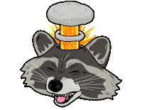 Blown Away Omg Sticker by Trash Panda Tribe