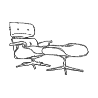 Vinterior vintage vinterior lounge chair rare find Sticker