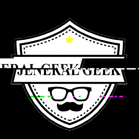 JeneralGeek giphygifmaker glitched jeneral geek logo jeneral geek GIF