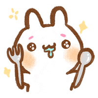 Bunny Eating Sticker