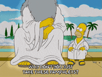 homer simpson jesus GIF