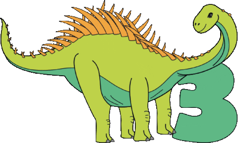 Dinosaur Dino Sticker by Charlotte Filshie