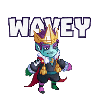 Wavey Waveyking Sticker by KONAMI