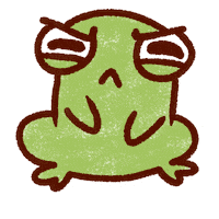 pensamientosdenenufar angry frog rana enojo Sticker