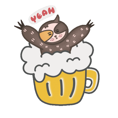 curiousfamily giphyupload party yeah beer Sticker