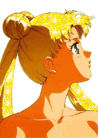 sailor moon glitter STICKER