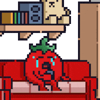 Sad Tears Sticker by Potatoz by 9GAG