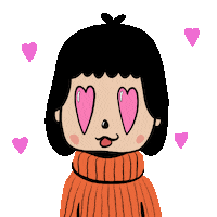 In Love Hearts Sticker