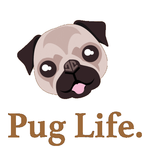 Emoji Pug Sticker by Animanias